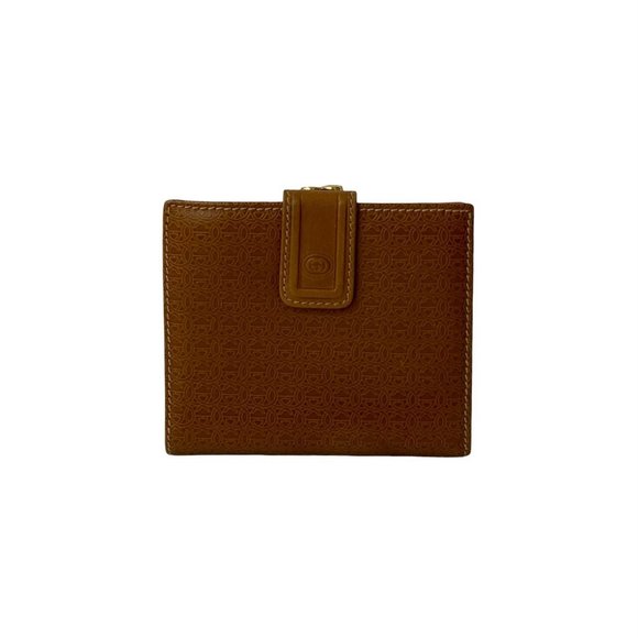 GUCCI GG logo leather genuine clasp closure bifold wallet mini with coin purs... - Picture 1 of 10